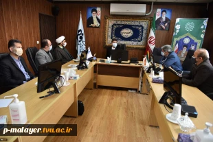 جلسه سرپرست دانشگاه فنی و حرفه ای با دکتر احد آزادی خواه نماینده ملایر در مجلس شورای اسلامی‌ 6