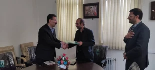 دیدار ریاست و کارکنان آموزشکده فنی و حرفه ای پسران ملایر با معاون مدیر کل ،رئیس اداره تعاون، کار و رفاه اجتماعی به مناسبت روز جهانی کار و کارگر 4