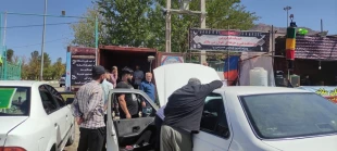 ایستگاه خدمات خودرویی صلواتی جهت زوار اربعین حسینی 2