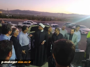 بازدید نماینده مردم ملایر در مجلس شورای اسلامی از واحد خدمات خودرویی آموزشکده در موکب فاطمه الزهرا (س) 2
