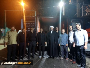 بازدید شبانه امام جمعه شهرستان از موکب مهارت آموزشکده فنی   6