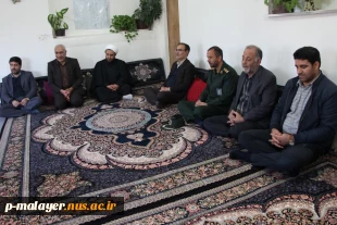 در آستانه سالروز شهادت حضرت فاطمه الزهرا(س)دیدار رئیس دانشگاه ملی مهارت مرکز ملایر با مادر شهید والا مقام رحمت اله احمدی 2