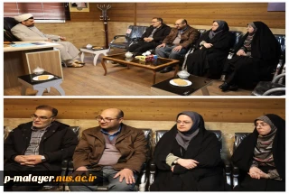 دیدار رئیس و کارکنان دانشگاه ملی مهارت پسران ملایربا نماینده مردم ملایر