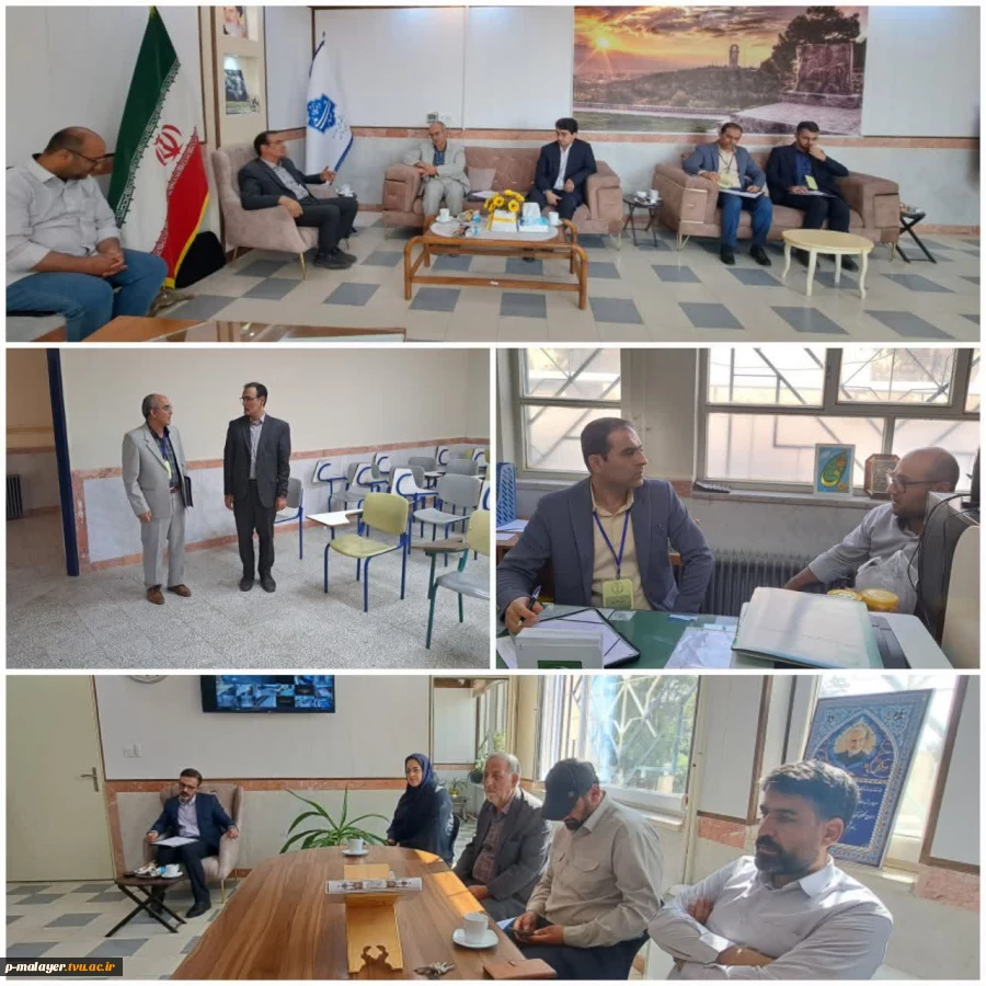 بازدید اعضای کارگروه تخصصی نظارت، ارزیابی و تضمین کیفیت عتف استان همدان از دانشگاه ملی مهارت-آموزشکده پسران ملایر 2