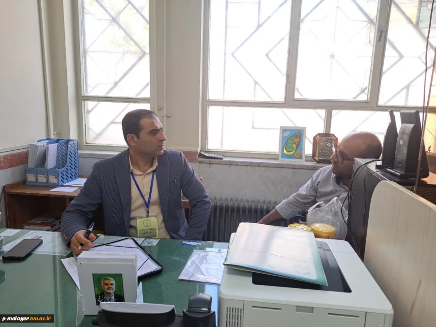 بازدید اعضای کارگروه تخصصی نظارت، ارزیابی و تضمین کیفیت عتف استان همدان از دانشگاه ملی مهارت-آموزشکده پسران ملایر 5